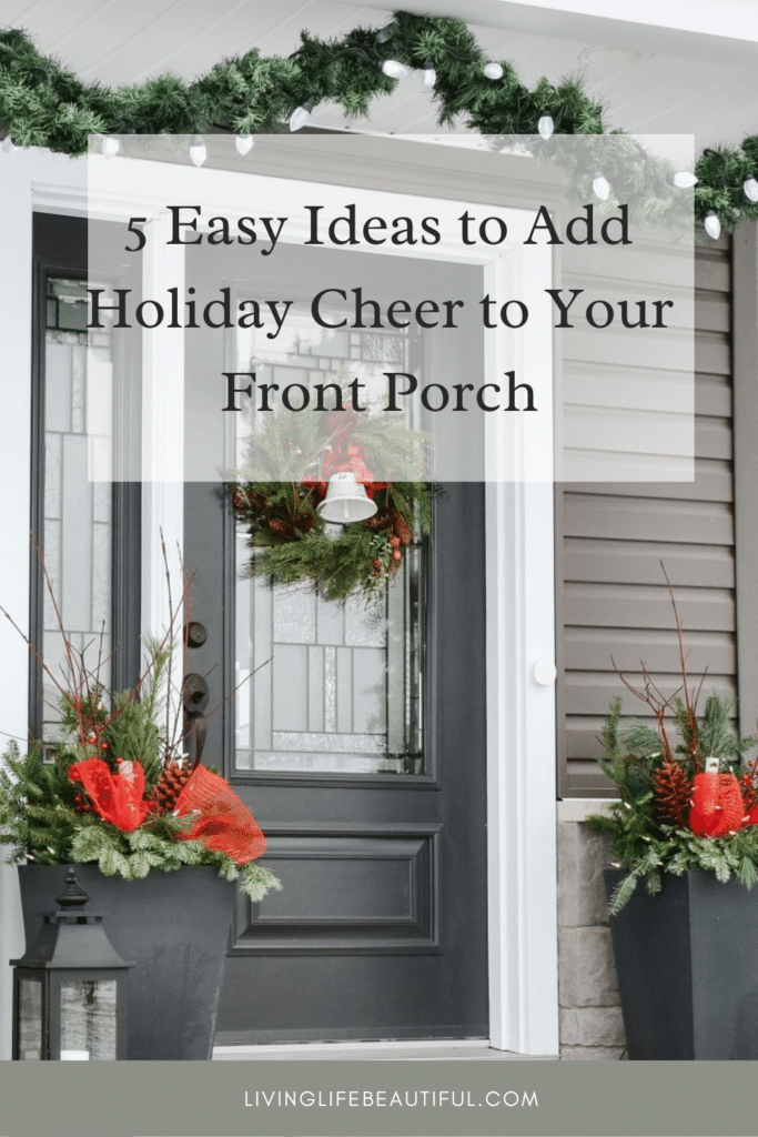 easy front porch christmas decorations