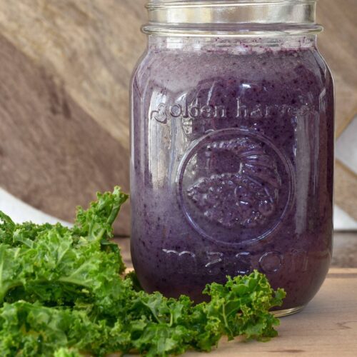 blueberry kale smoothie