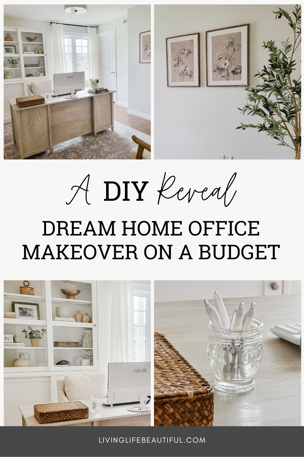 dream home office makeover on a budget