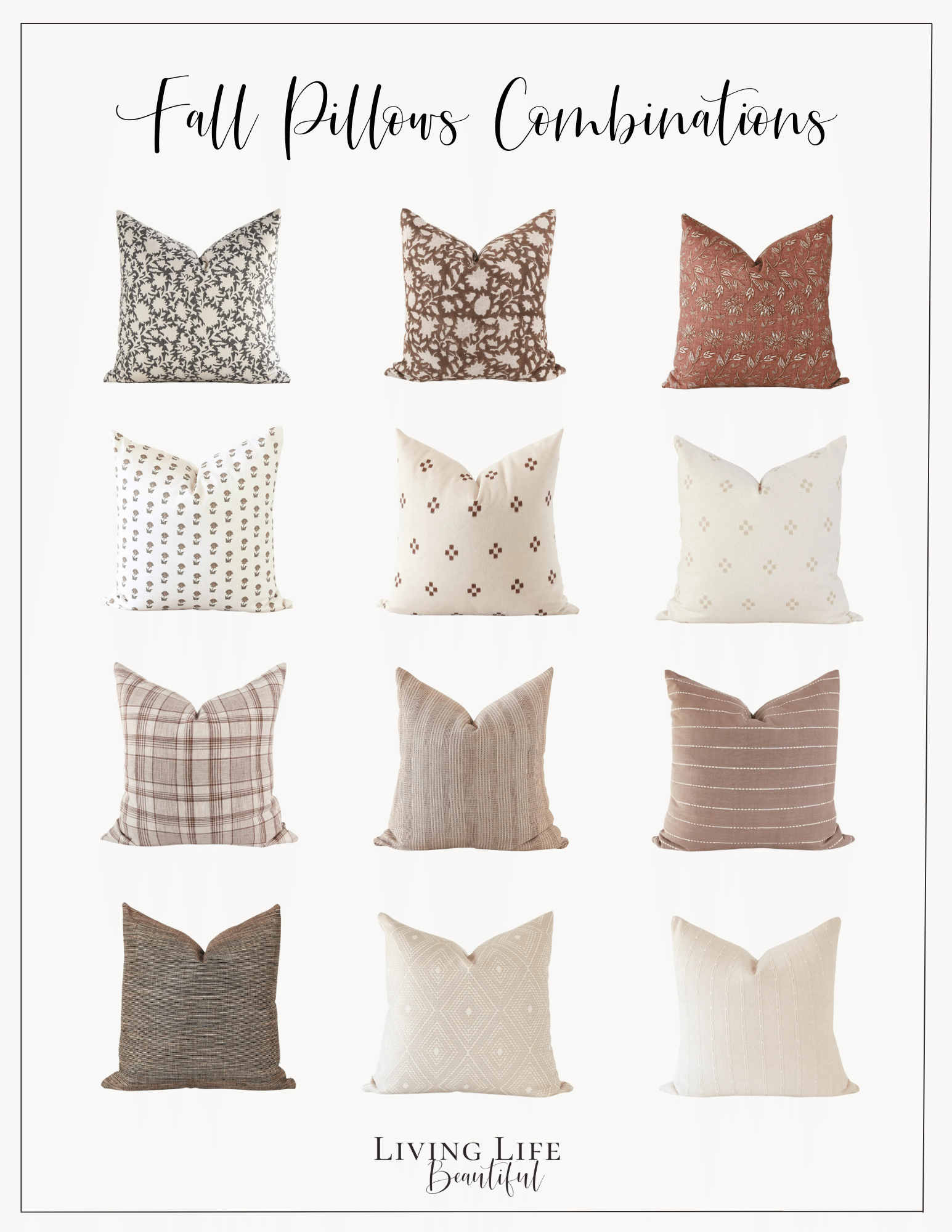 Fall Pillows That Can Transition to Other Seasons - Bless'er House