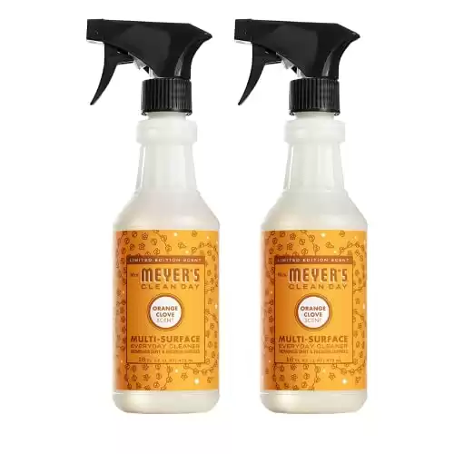 MRS. MEYER'S CLEAN DAY Multi-Surface Everyday Cleaner, Cruelty Free Formula, Orange Clove Scent (16 Fl Oz (Pack of 2))