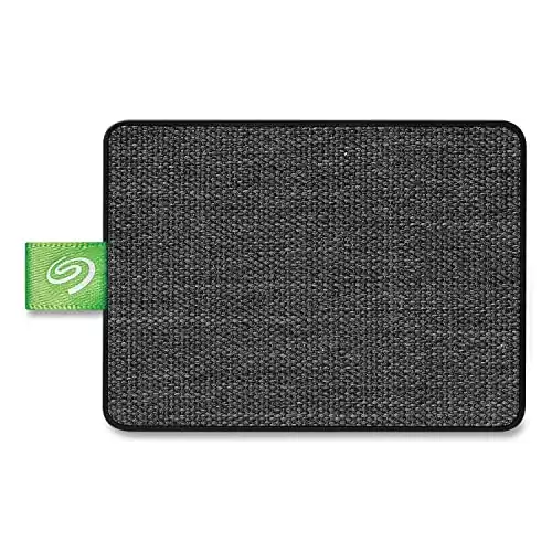 Seagate Ultra Touch SSD 500GB External Solid State Drive Portable – Black USB-C USB 3.0 for PC MAC and Seagate Mobile Touch app for Android, Mylio, Adobe, & 3-Year Rescue Service (STJW500401...