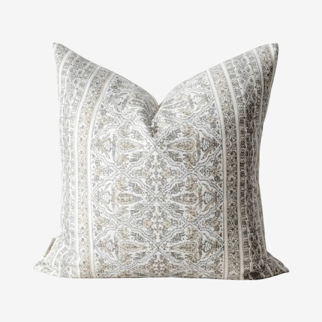 decorative blue beige pillow cover