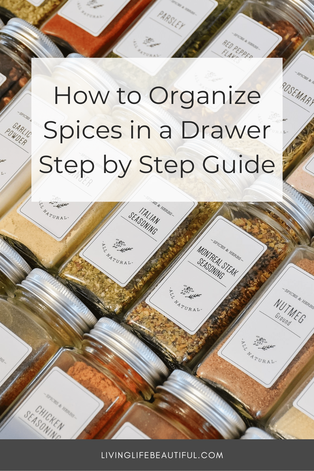 how to organize spices