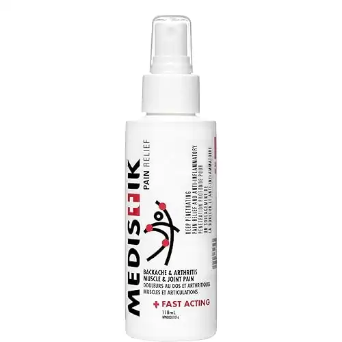 MEDISTIK Spray - Fast Acting Extra Strength Pain Relief Spray for Backache, Arthritis Muscle & Joint Pain, 118 ml. (1)