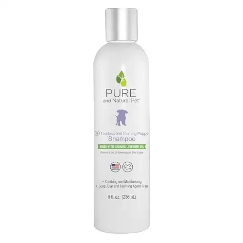 Pure and Natural Pet Tearless and Calming Puppy Shampoo (Lavender) 8 oz.