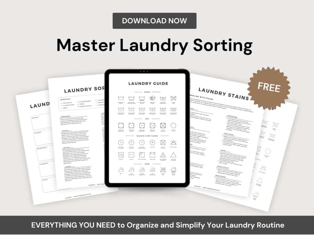 laundry sorting printable