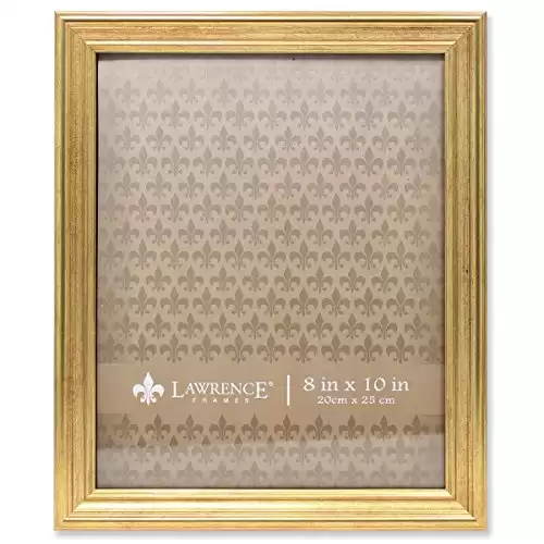 Lawrence Frames 536280 Sutter Gold 8x10 Picture Frame