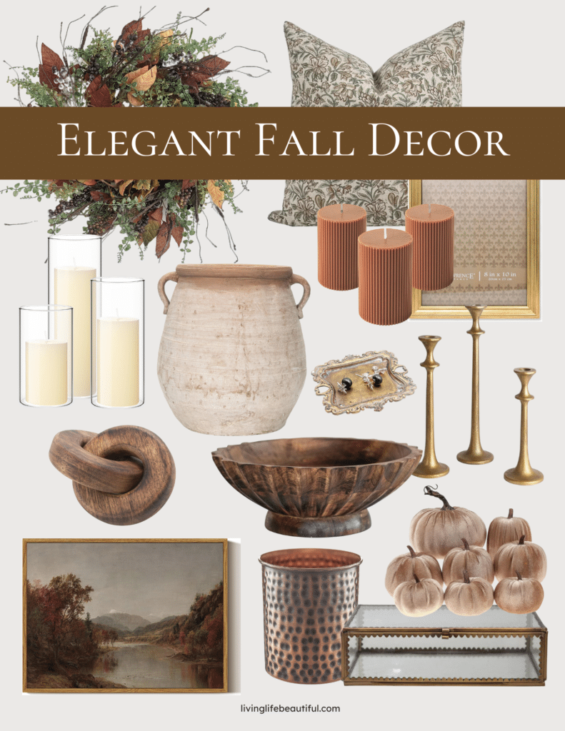 elegant fall decor