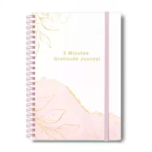 The 5 Minute Journal,A5 Undated Daily Gratitude Journal for Happiness, Affirmation, Mindfulness, Reflection & Self Care, Simply Guided Daily Affirmation Journal,Self Care Journal for Women &.....