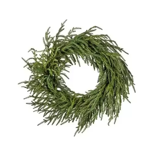 Afloral Real Touch Norfolk Pine Wreath - 24"