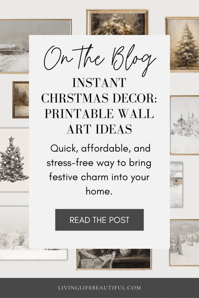 christmas printables wall art ideas