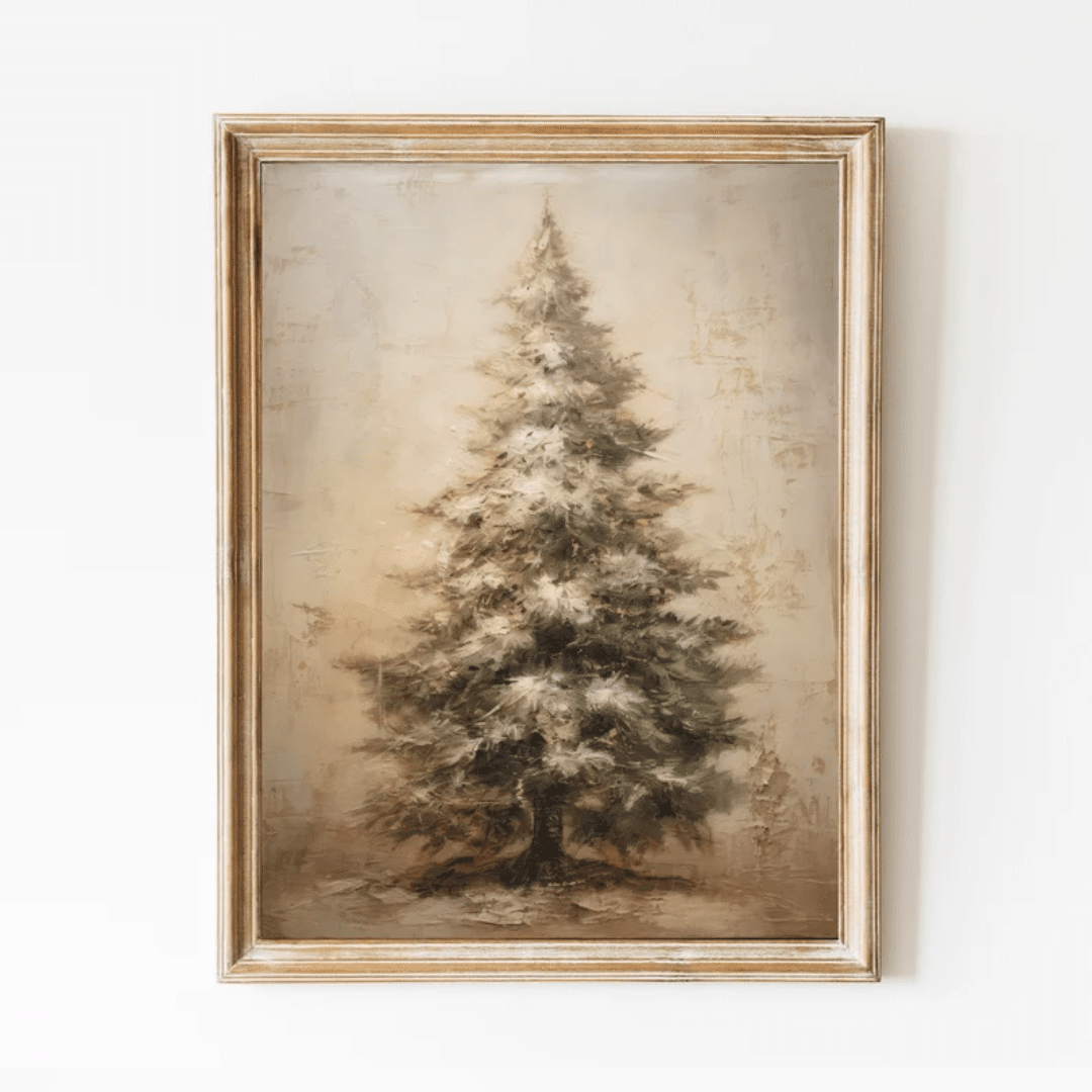 christmas tree print