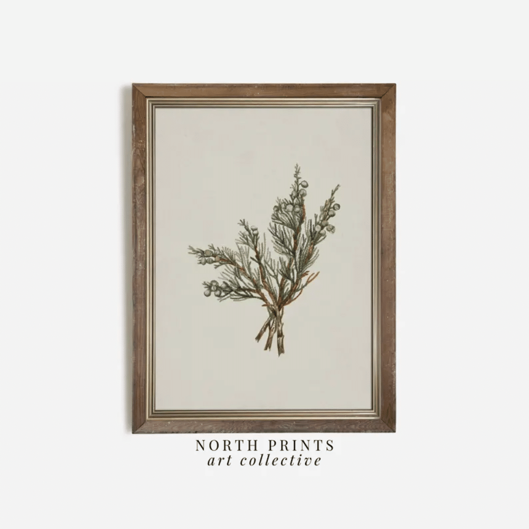 winter branch art print