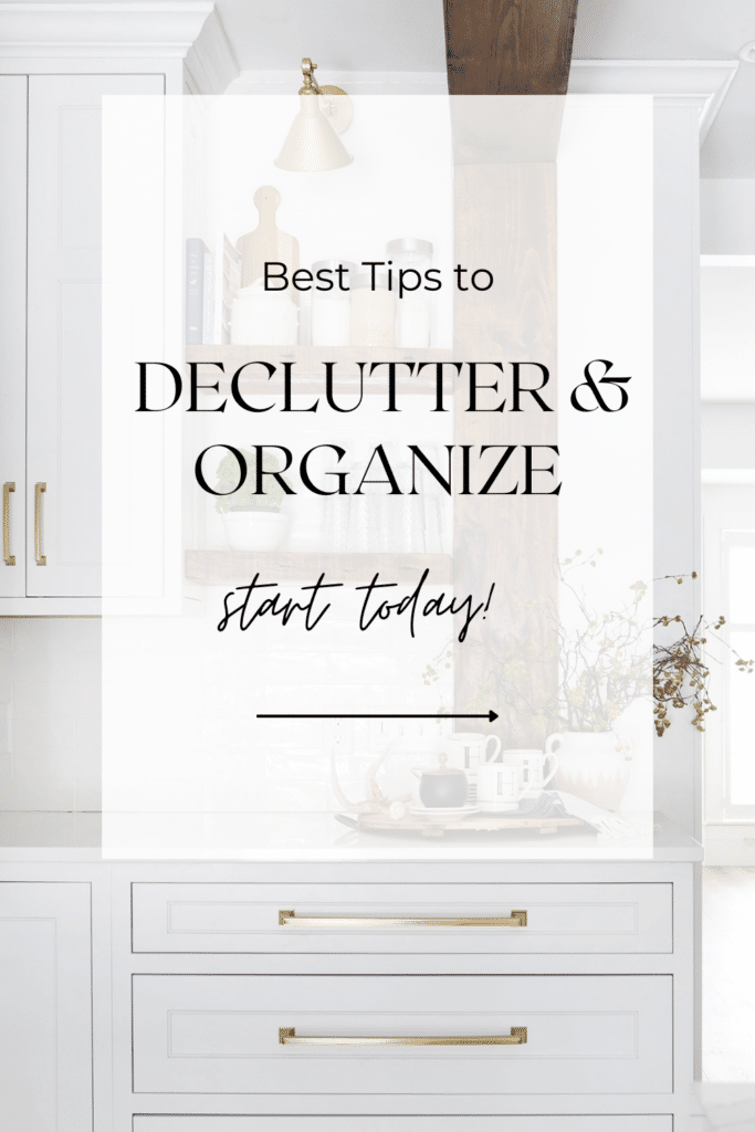 declutter and organize