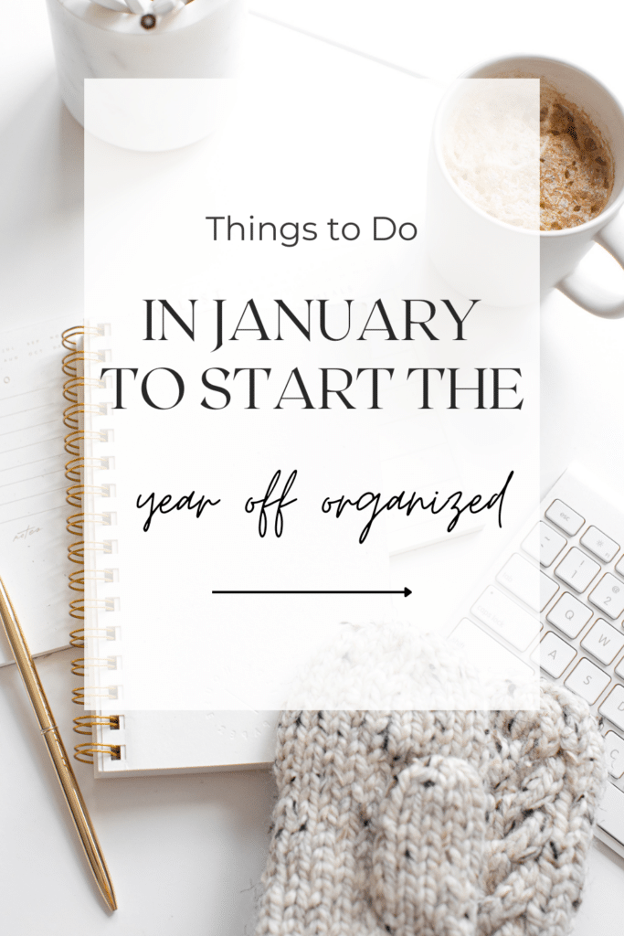 start the year off organized