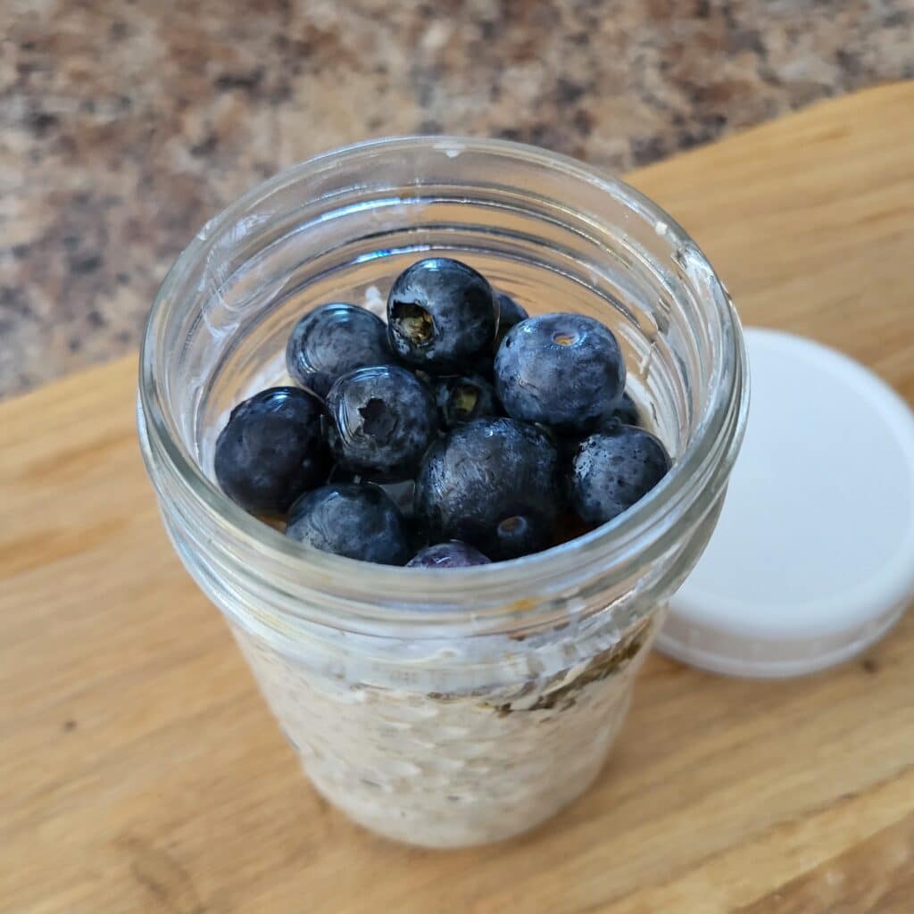 blueberries and oats