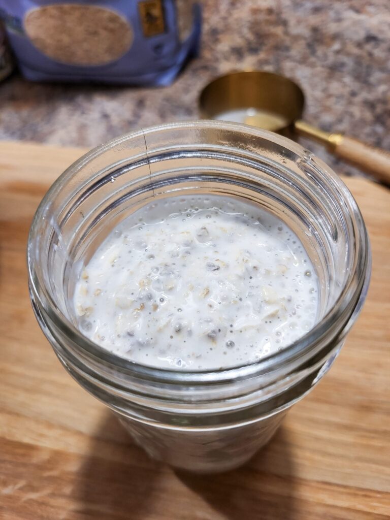 single serve overnight oats recipe